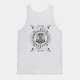 Mjolnir - The Hammer of Thor | Norse Pagan Symbol Tank Top